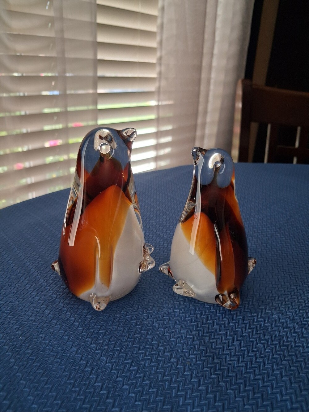 Glass Figurine- Penguins